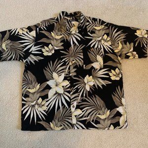 🎉HP🎉 VTG Men’s XL Brown Aloha Hawaiian Camp Shirt, Short Sleeve, Pocket